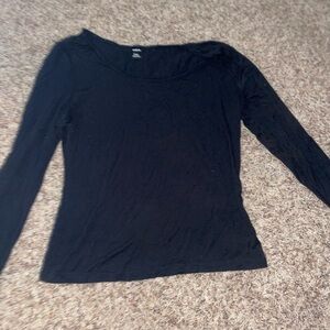 tight black long sleeve